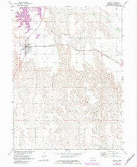 Elwood Nebraska Historical topographic map, 1:24000 scale, 7.5 X 7.5 Minute, Year 1971