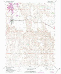 Elwood Nebraska Historical topographic map, 1:24000 scale, 7.5 X 7.5 Minute, Year 1971