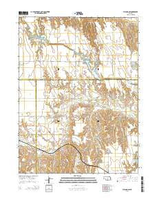 Elwood NW Nebraska Current topographic map, 1:24000 scale, 7.5 X 7.5 Minute, Year 2014