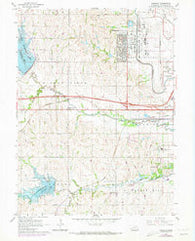 Emerald Nebraska Historical topographic map, 1:24000 scale, 7.5 X 7.5 Minute, Year 1964