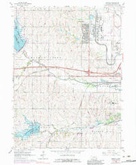 Emerald Nebraska Historical topographic map, 1:24000 scale, 7.5 X 7.5 Minute, Year 1964