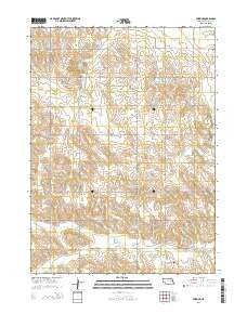 Emerick Nebraska Current topographic map, 1:24000 scale, 7.5 X 7.5 Minute, Year 2014