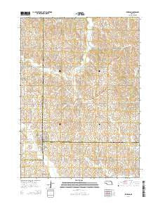 Emerson Nebraska Current topographic map, 1:24000 scale, 7.5 X 7.5 Minute, Year 2014