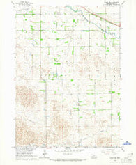 Emmet NW Nebraska Historical topographic map, 1:24000 scale, 7.5 X 7.5 Minute, Year 1964