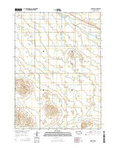 Emmet NW Nebraska Current topographic map, 1:24000 scale, 7.5 X 7.5 Minute, Year 2014