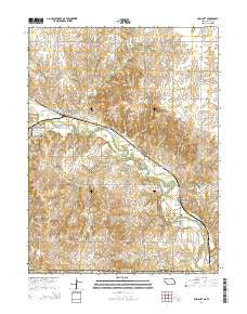 Endicott Nebraska Current topographic map, 1:24000 scale, 7.5 X 7.5 Minute, Year 2014