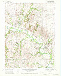 Endicott Nebraska Historical topographic map, 1:24000 scale, 7.5 X 7.5 Minute, Year 1970