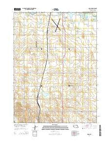 Enola Nebraska Current topographic map, 1:24000 scale, 7.5 X 7.5 Minute, Year 2014