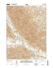 Ericson Nebraska Current topographic map, 1:24000 scale, 7.5 X 7.5 Minute, Year 2014