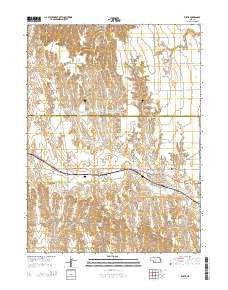 Eustis Nebraska Current topographic map, 1:24000 scale, 7.5 X 7.5 Minute, Year 2014