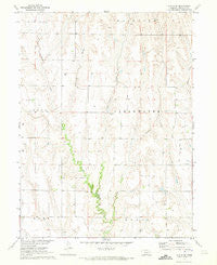 Eustis SE Nebraska Historical topographic map, 1:24000 scale, 7.5 X 7.5 Minute, Year 1970