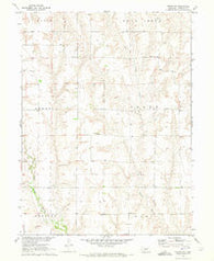 Eustis SW Nebraska Historical topographic map, 1:24000 scale, 7.5 X 7.5 Minute, Year 1970