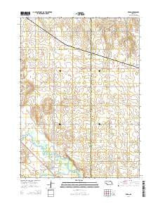 Ewing Nebraska Current topographic map, 1:24000 scale, 7.5 X 7.5 Minute, Year 2014