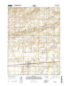 Exeter Nebraska Current topographic map, 1:24000 scale, 7.5 X 7.5 Minute, Year 2014