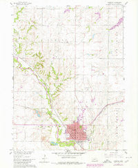 Fairbury Nebraska Historical topographic map, 1:24000 scale, 7.5 X 7.5 Minute, Year 1960