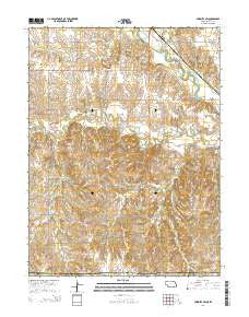 Fairbury SW Nebraska Current topographic map, 1:24000 scale, 7.5 X 7.5 Minute, Year 2014