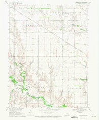 Fairfield NW Nebraska Historical topographic map, 1:24000 scale, 7.5 X 7.5 Minute, Year 1969