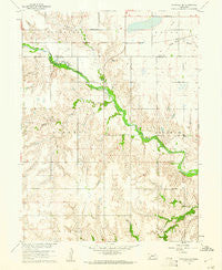 Fairfield SE Nebraska Historical topographic map, 1:24000 scale, 7.5 X 7.5 Minute, Year 1960