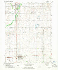 Fairmont Nebraska Historical topographic map, 1:24000 scale, 7.5 X 7.5 Minute, Year 1969