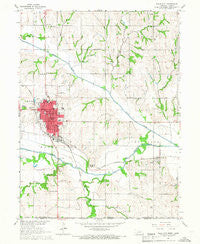 Falls City Nebraska Historical topographic map, 1:24000 scale, 7.5 X 7.5 Minute, Year 1965