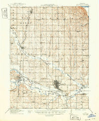 Falls City Nebraska Historical topographic map, 1:62500 scale, 15 X 15 Minute, Year 1915