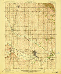 Falls City Nebraska Historical topographic map, 1:62500 scale, 15 X 15 Minute, Year 1915