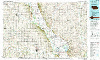 Falls City Nebraska Historical topographic map, 1:100000 scale, 30 X 60 Minute, Year 1986