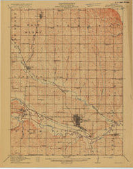 Falls City Nebraska Historical topographic map, 1:62500 scale, 15 X 15 Minute, Year 1915