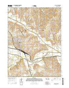 Falls City Nebraska Current topographic map, 1:24000 scale, 7.5 X 7.5 Minute, Year 2014