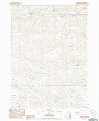 Farm Flat Nebraska Historical topographic map, 1:24000 scale, 7.5 X 7.5 Minute, Year 1985