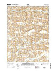 Farm Flat Nebraska Current topographic map, 1:24000 scale, 7.5 X 7.5 Minute, Year 2014