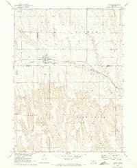 Farnam Nebraska Historical topographic map, 1:24000 scale, 7.5 X 7.5 Minute, Year 1970