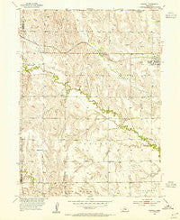 Farwell Nebraska Historical topographic map, 1:24000 scale, 7.5 X 7.5 Minute, Year 1953