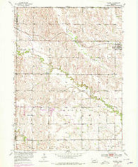 Farwell Nebraska Historical topographic map, 1:24000 scale, 7.5 X 7.5 Minute, Year 1953