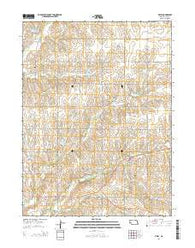Filley Nebraska Current topographic map, 1:24000 scale, 7.5 X 7.5 Minute, Year 2014
