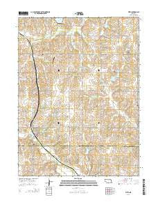 Firth Nebraska Current topographic map, 1:24000 scale, 7.5 X 7.5 Minute, Year 2014