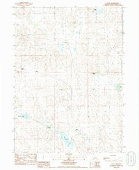 Flats Nebraska Historical topographic map, 1:24000 scale, 7.5 X 7.5 Minute, Year 1985