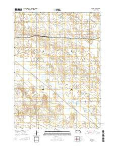 Foster Nebraska Current topographic map, 1:24000 scale, 7.5 X 7.5 Minute, Year 2014