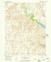 Freedom Nebraska Historical topographic map, 1:24000 scale, 7.5 X 7.5 Minute, Year 1956
