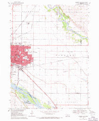 Fremont East Nebraska Historical topographic map, 1:24000 scale, 7.5 X 7.5 Minute, Year 1968