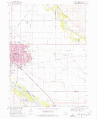 Fremont East Nebraska Historical topographic map, 1:24000 scale, 7.5 X 7.5 Minute, Year 1968