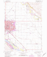 Fremont East Nebraska Historical topographic map, 1:24000 scale, 7.5 X 7.5 Minute, Year 1968