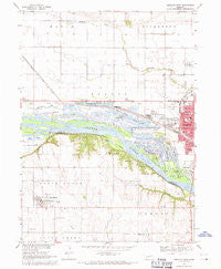Fremont West Nebraska Historical topographic map, 1:24000 scale, 7.5 X 7.5 Minute, Year 1968