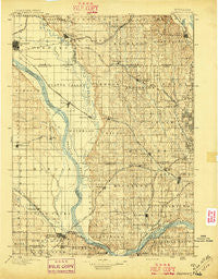 Fremont Nebraska Historical topographic map, 1:125000 scale, 30 X 30 Minute, Year 1896