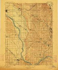 Fremont Nebraska Historical topographic map, 1:125000 scale, 30 X 30 Minute, Year 1896