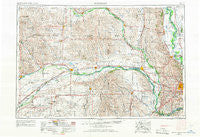Fremont Nebraska Historical topographic map, 1:250000 scale, 1 X 2 Degree, Year 1955