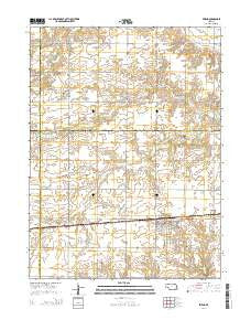 Friend Nebraska Current topographic map, 1:24000 scale, 7.5 X 7.5 Minute, Year 2014