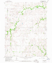 Friend SE Nebraska Historical topographic map, 1:24000 scale, 7.5 X 7.5 Minute, Year 1966