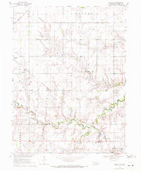 Friend SW Nebraska Historical topographic map, 1:24000 scale, 7.5 X 7.5 Minute, Year 1969