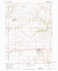 Friend Nebraska Historical topographic map, 1:24000 scale, 7.5 X 7.5 Minute, Year 1966